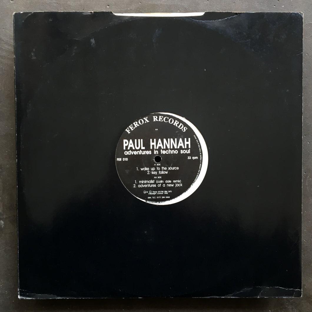 Paul Hannah ‎– Adventures In Techno Soul