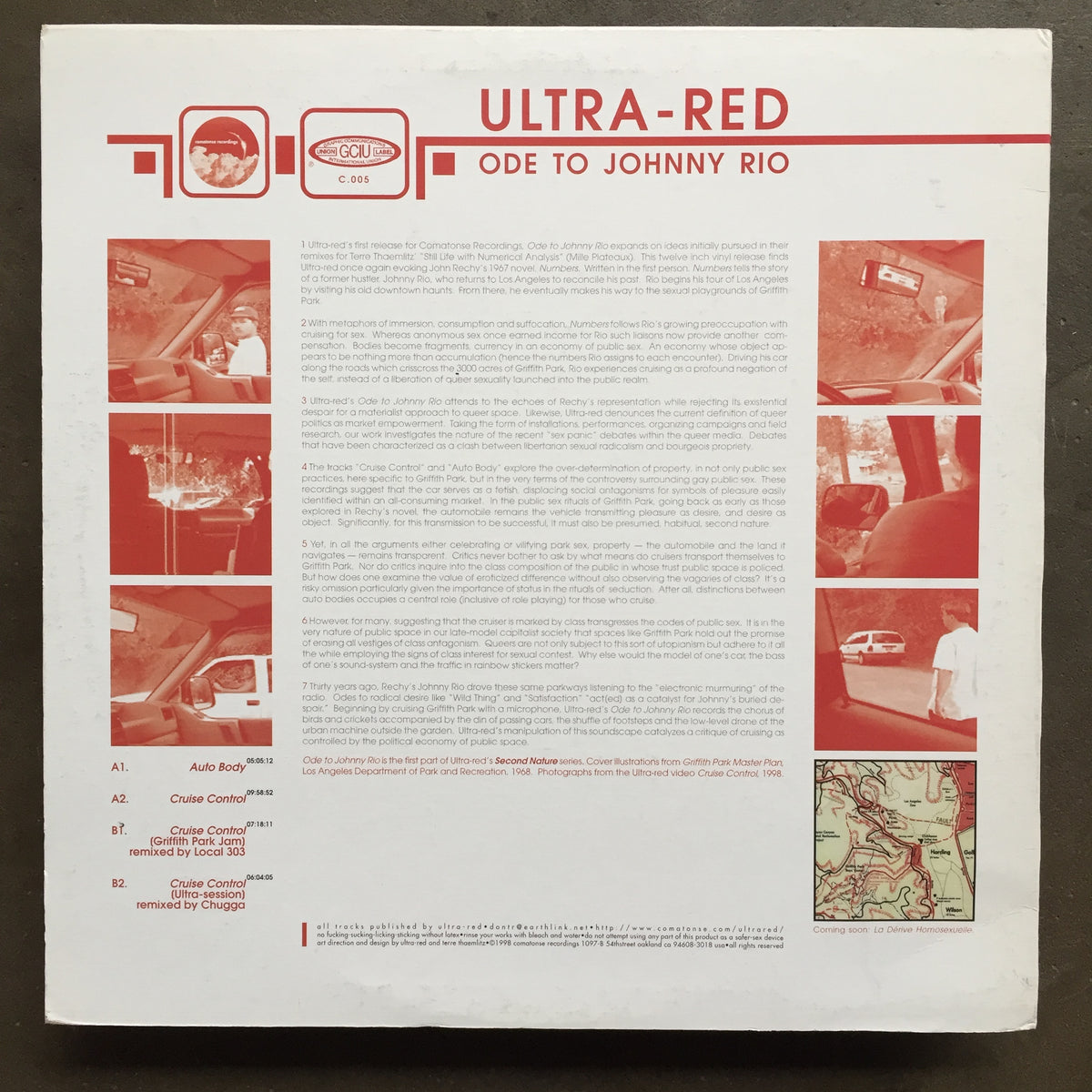 Ultra-Red – Ode To Johnny Rio – All Night Flight Records