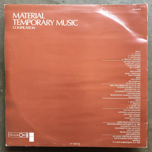 Material ‎– Temporary Music - Compilation