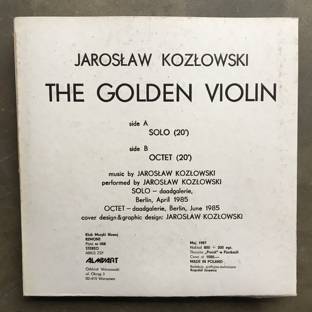 Jarosław Kozłowski ‎– The Golden Violin