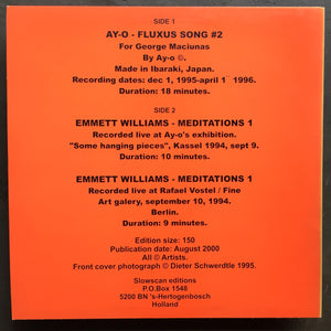 Ay-O & Emmett Williams – Fluxus Song #2 / Meditations 1