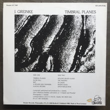 Jeff Greinke – Timbral Planes