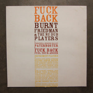 Burnt Friedman & The Nu Dub Players ‎– Fuck Back