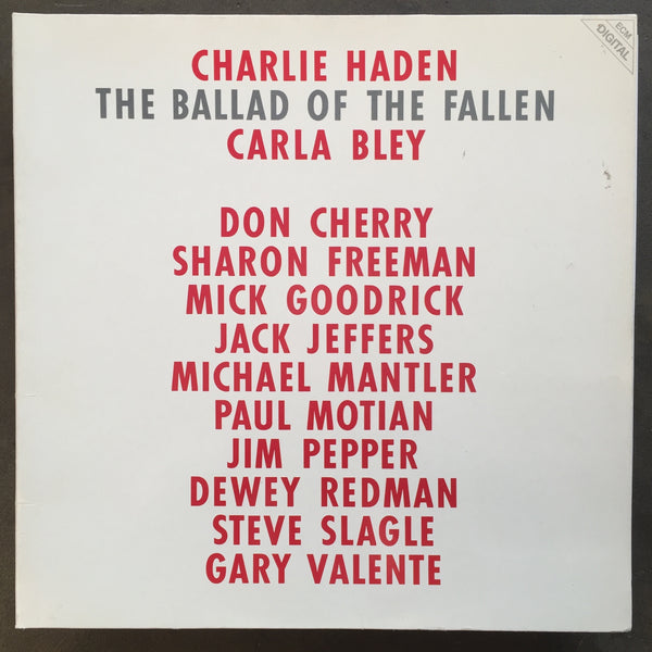Charlie Haden / Carla Bley – The Ballad Of The Fallen