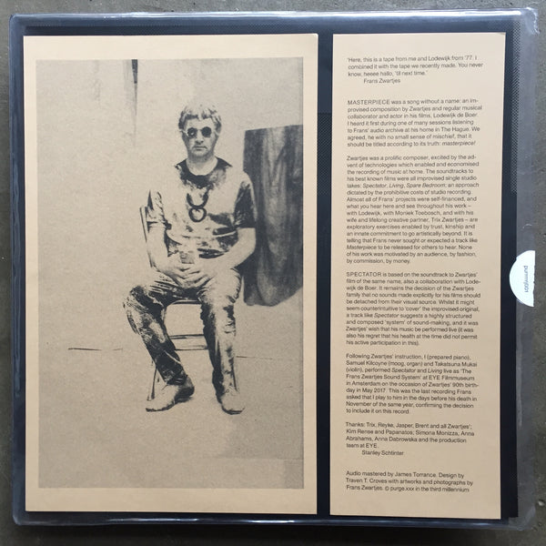 Frans Zwartjes & Lodewijk de Boer / The Frans Zwartjes Sound System – Masterpiece / Spectator