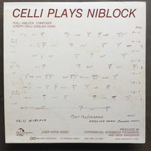 Phill Niblock, Joseph Celli – Niblock For Celli / Celli Plays Niblock