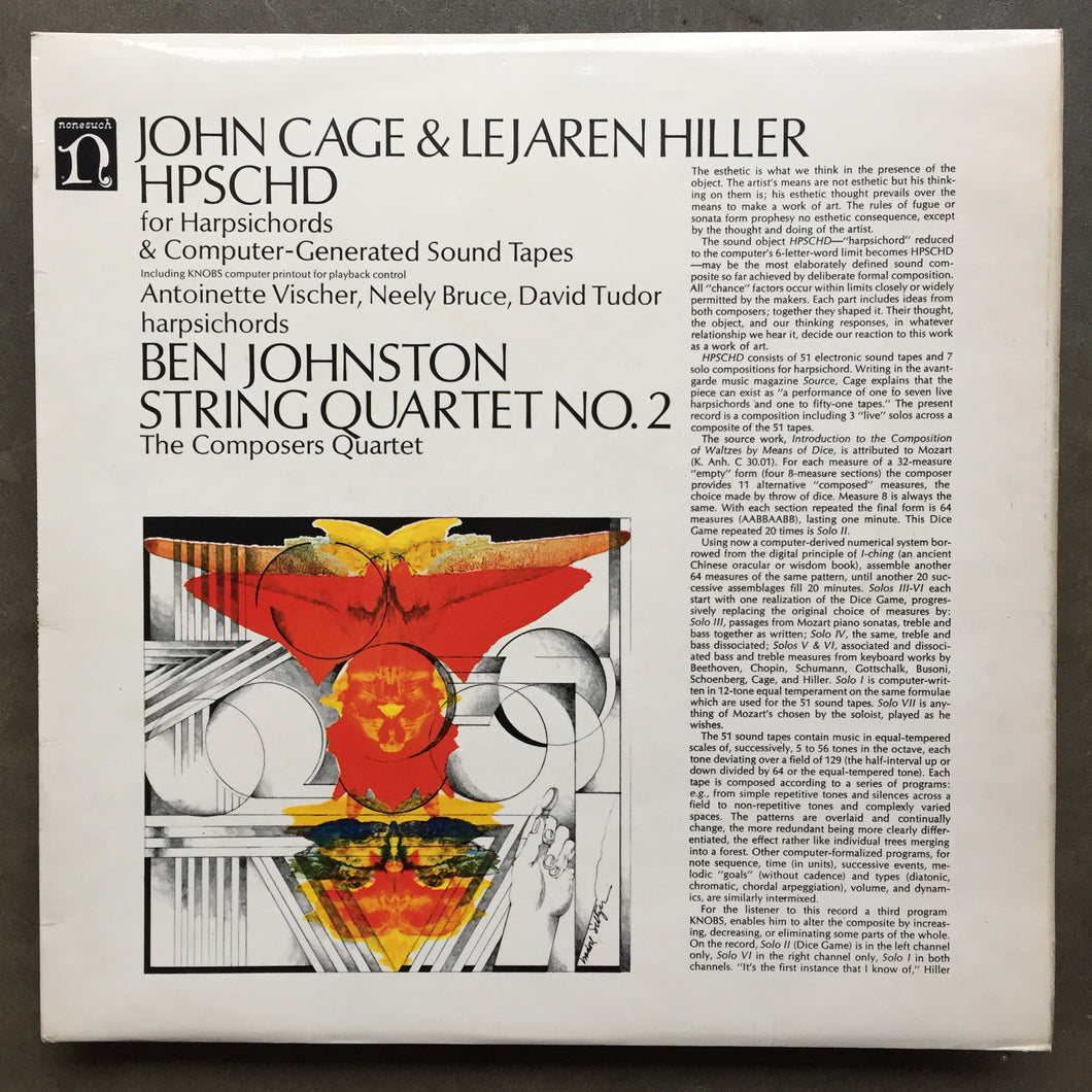 John Cage & Lejaren Hiller / Ben Johnston – HPSCHD / String Quartet No. 2