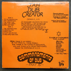 Jah Shaka – Jah Dub Creator (Commandments Of Dub Part 5)