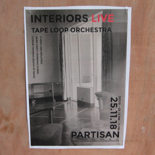 Event Ticket - Tape Loop Orchestra Pres. Interiors Live (+ Support from Sean Canty, Conor Thomas, A New Line (Related)).