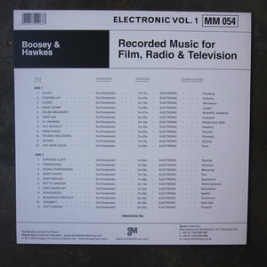 Tod Dockstader ‎– Recorded Music For Film, Radio & Television: Electronic Vol.1