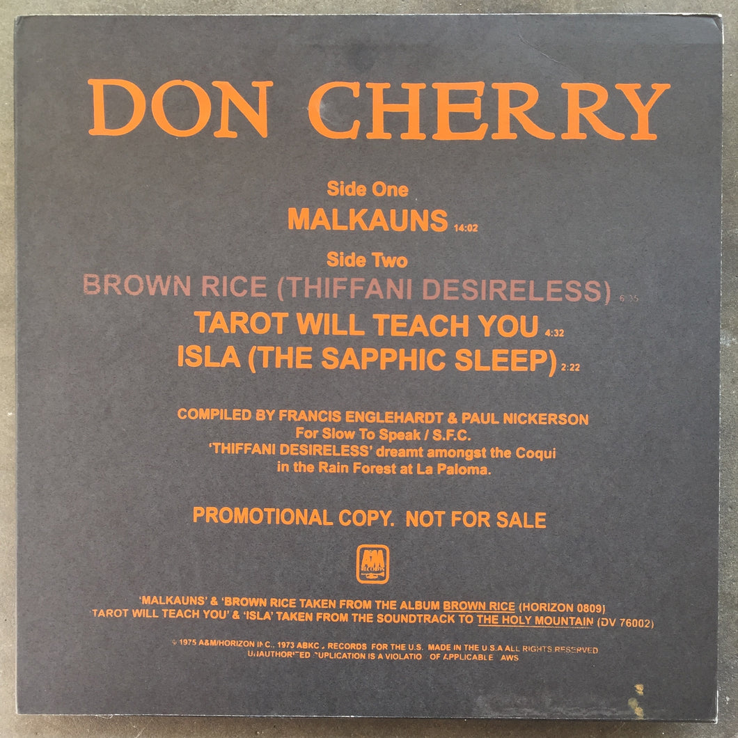 Don Cherry – Malkauns / Brown Rice / Tarot Will Teach You / Isla