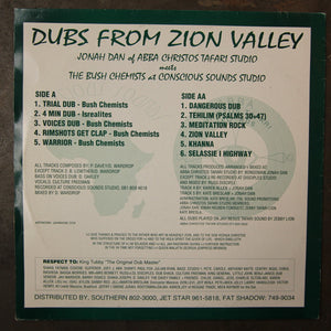 Jonah Dan Meets The Bush Chemists ‎– Dubs From Zion Valley