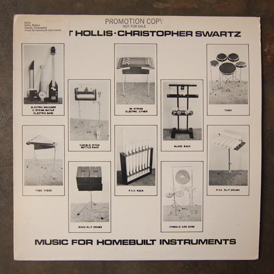 Robert Hollis·Christopher Swartz ‎– Music For Homebuilt Instruments