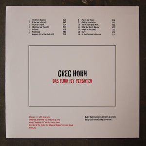 Greg Horn ‎– Das Funk Ist Verboten