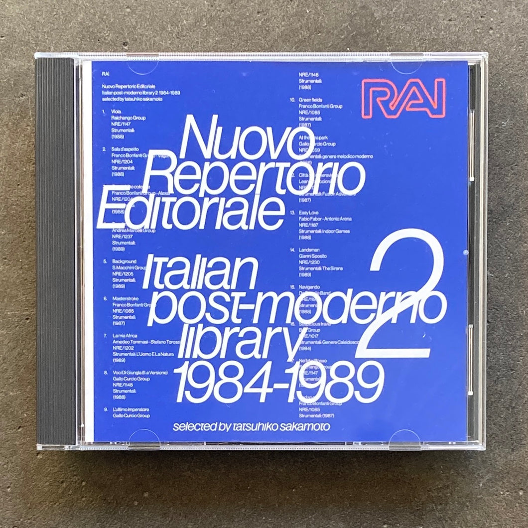 Tatsuhiko Sakamoto - Nuovo Repertorio Editoriale Italian post-moderno library 2 1984-1989 (CD)